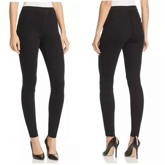 Spanx Jean Pants Leggings Black Ankle Pull On Medium - Picture 3 of 13